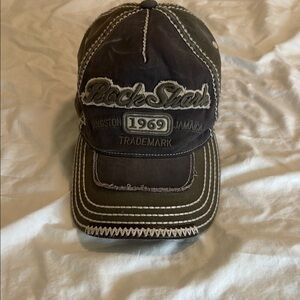 Dark army green “back shark” hat cap
